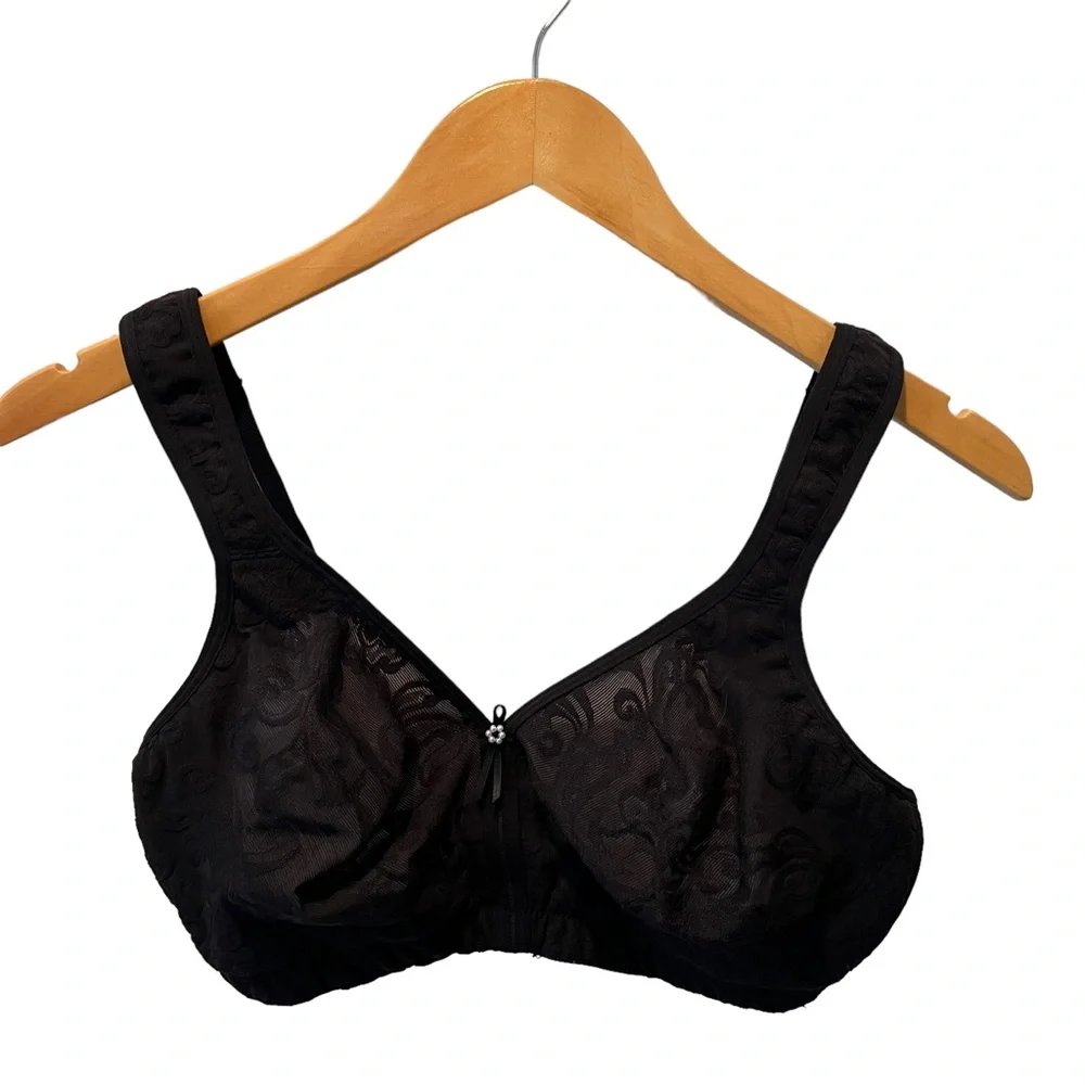 Lunaire Black Versailles Wire-Free Seamless Bra